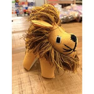 handmade felt lion plush toy originating from Mexico